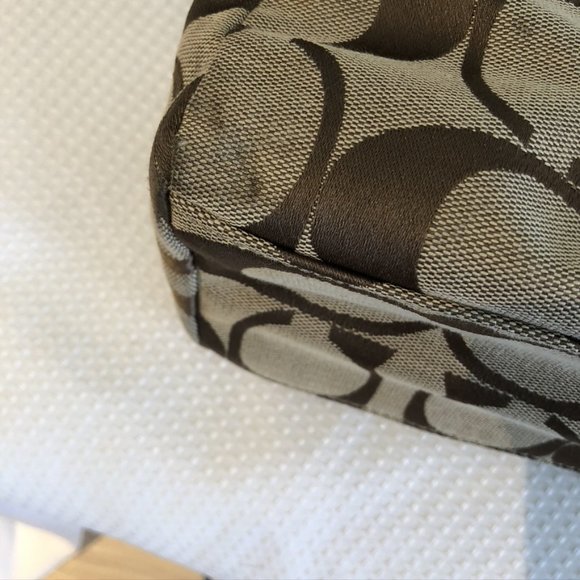 Vintage Coach Satchel Bag, abric Shell - Picture 6 of 10
